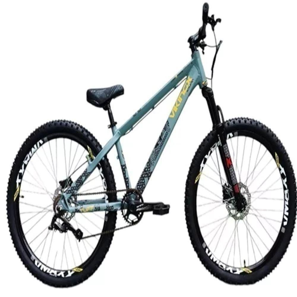 Vikingx Tuff 30 Cinza Amarelo Whelling Single Freio Hidraulico Vmaxx Liso Com Suspenão Mecanica