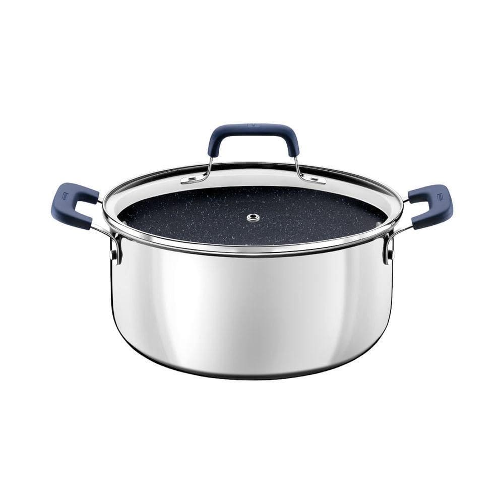 Caçarola Tramontina Romagna Aço Inox Cerâmico Black Stone 24 Cm 5,24 L