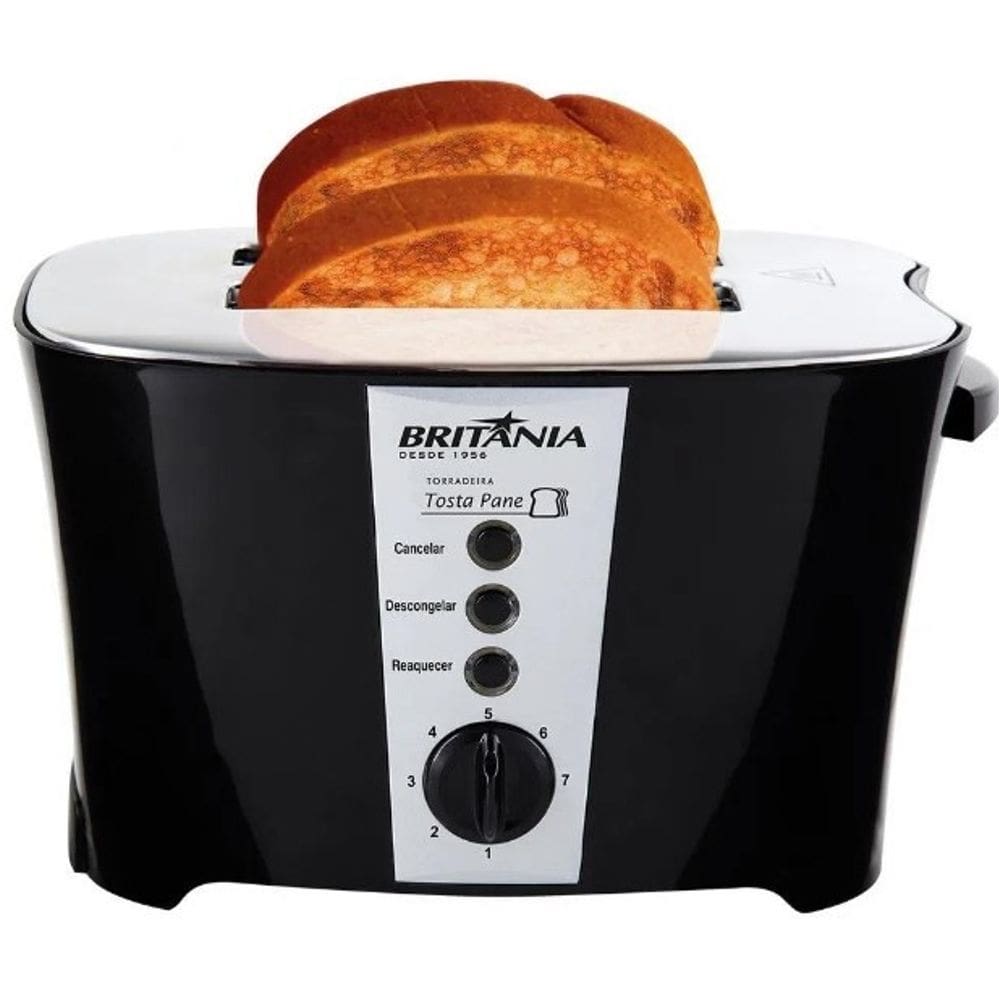 Torradeira Britania 7 Niveis - 800W - 220V - Preta
