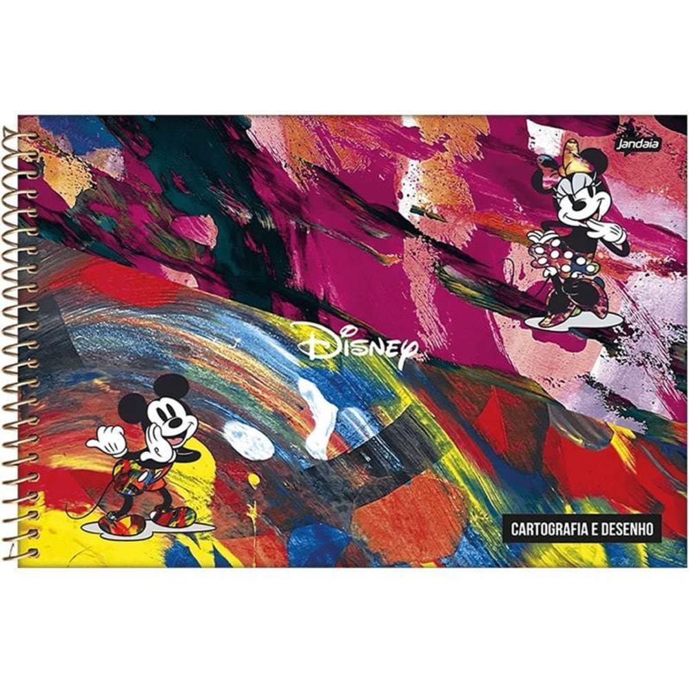 Caderno Espiral 275X200Mm Cd Cart 80Fls Disney Projeto Deei
