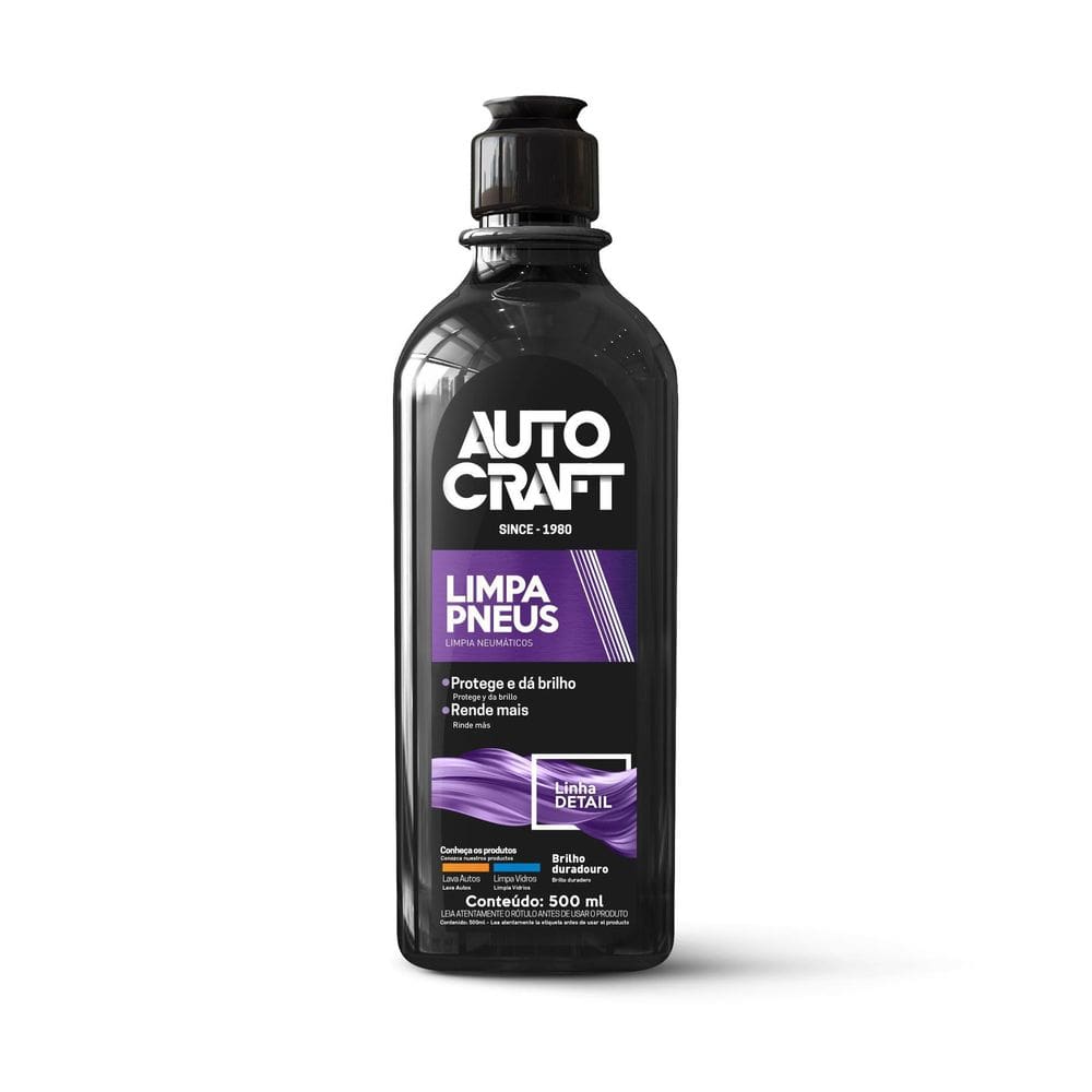 Limpa Pneus Autocraft Proauto 500ml - Proteção e Restauração
