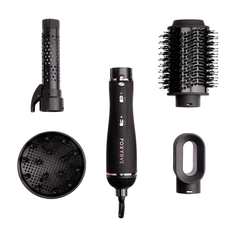Ferramenta de modelagem de cabelo FoxyBae Super Styler com acessórios 4 em 1