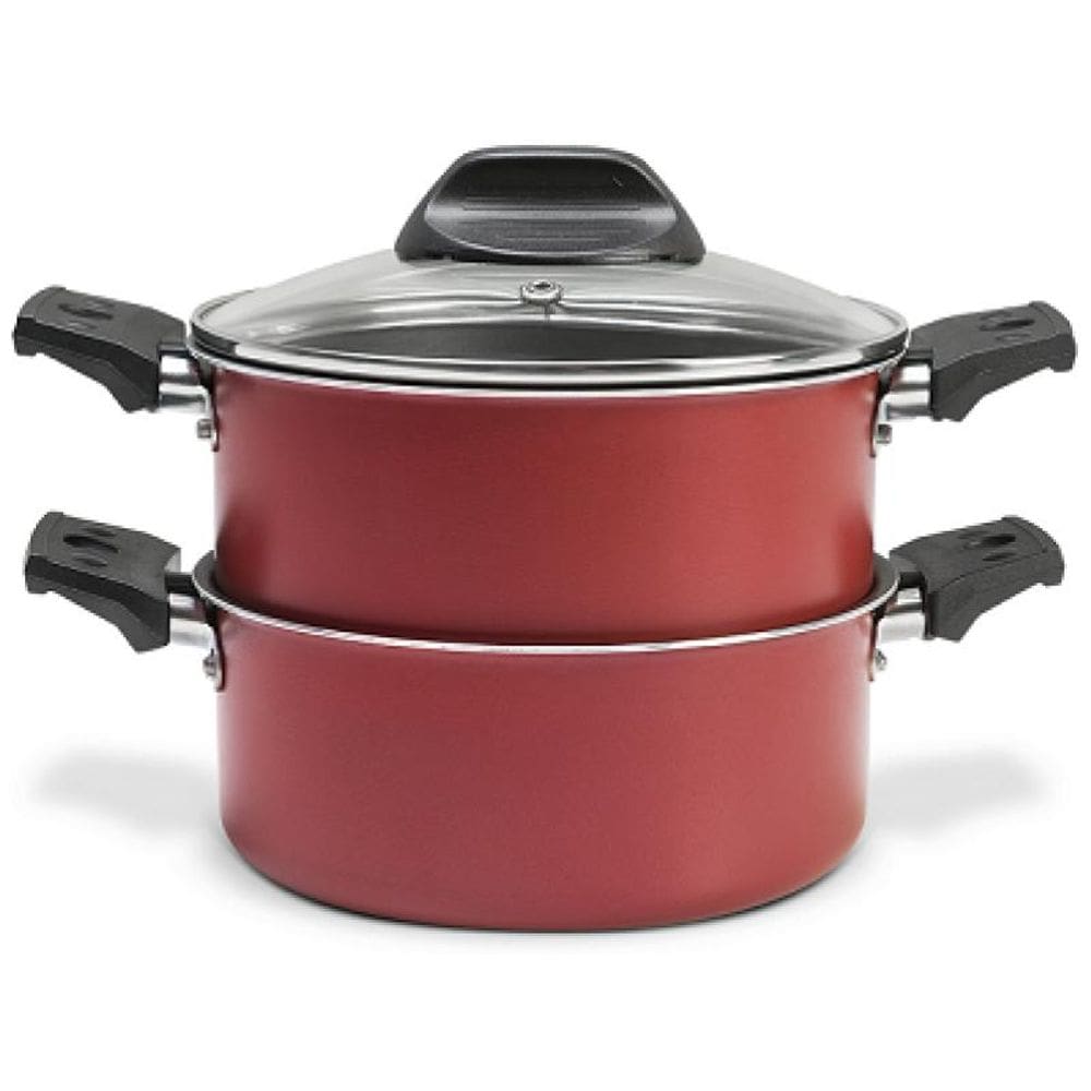 Cozi Vapore Alumínio Antiaderente Cereja 16 cm Brinox