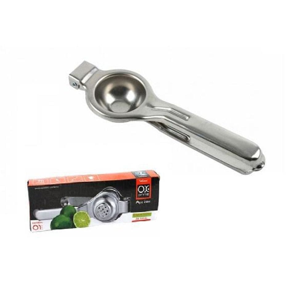Espremedor De Limão Manual 20Cm Aço Inox Premium - Wellmix