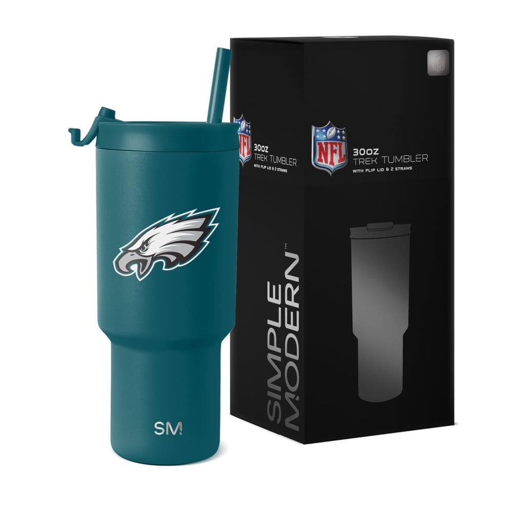 Copo simples e moderno da NFL Philadelphia Eagles 900 ml