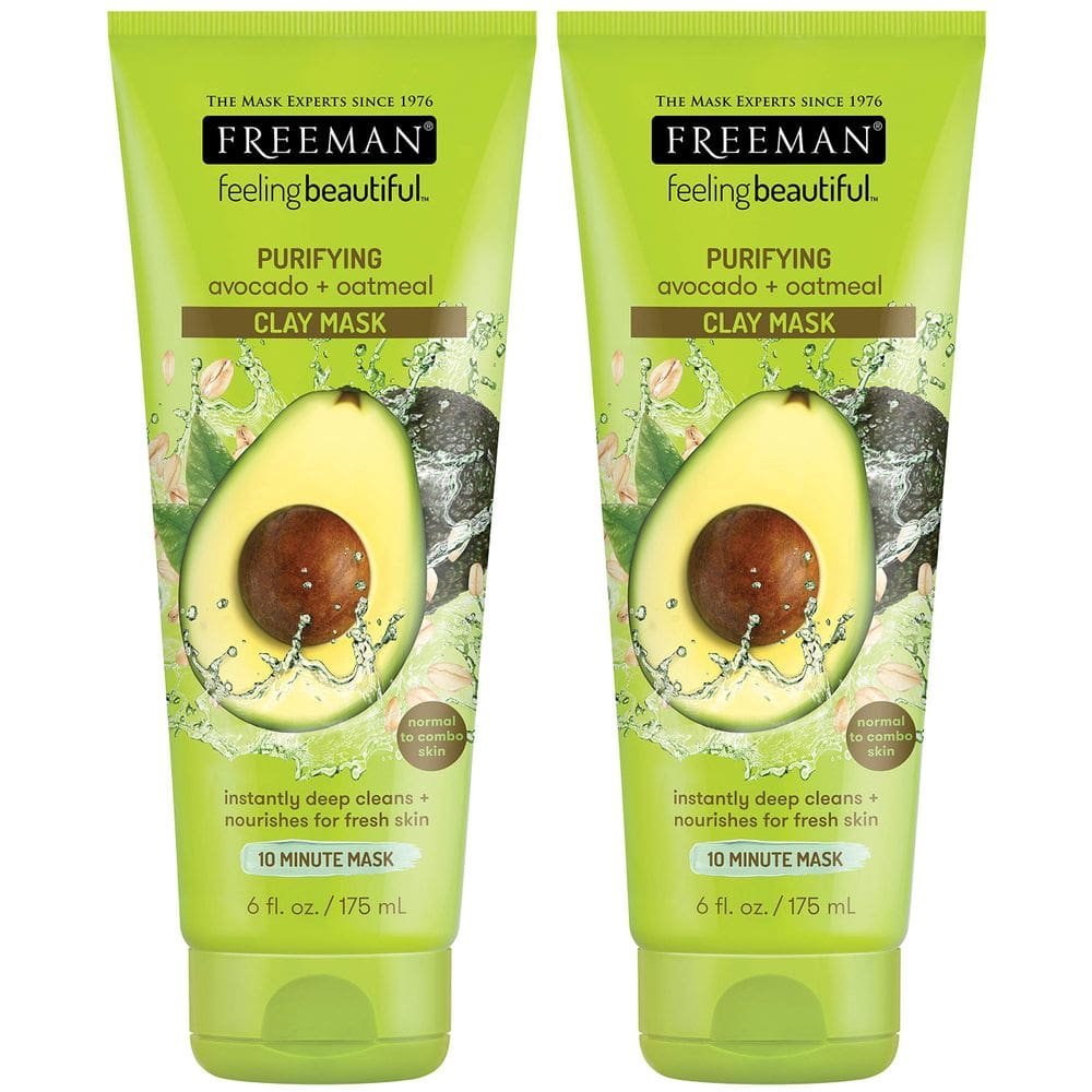 Máscara facial de argila Freeman Feeling Beautiful com abacate e aveia