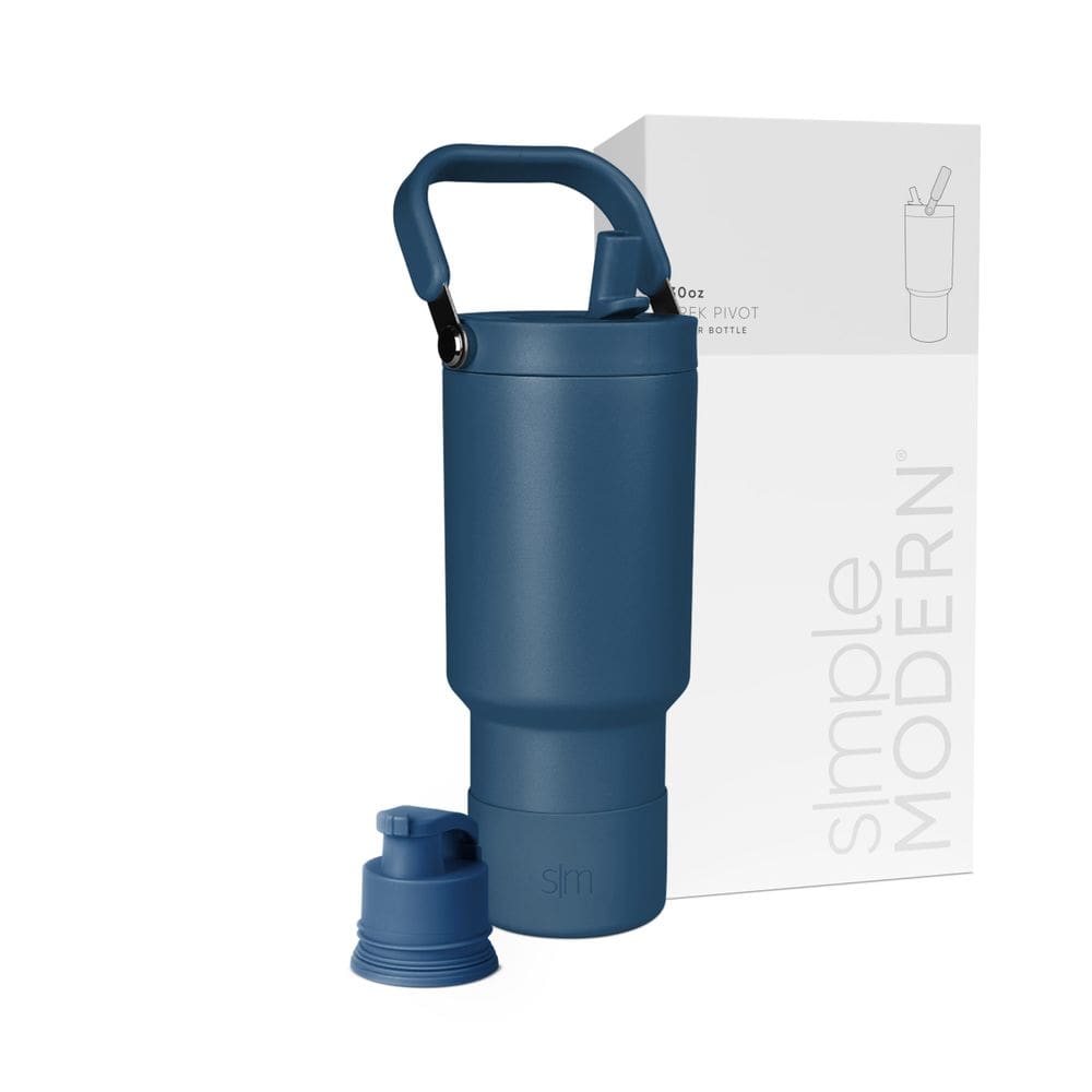 Garrafa de água Simple Modern Trek Pivot 900 ml com alça