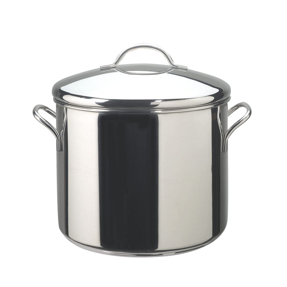 Vaso Stock Pot Farberware Classic em aço inoxidável 12L com tampa