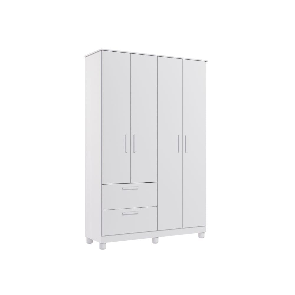 Guarda roupa Bebe Permobili Jujuba 4 portas 2 gavetas MDF