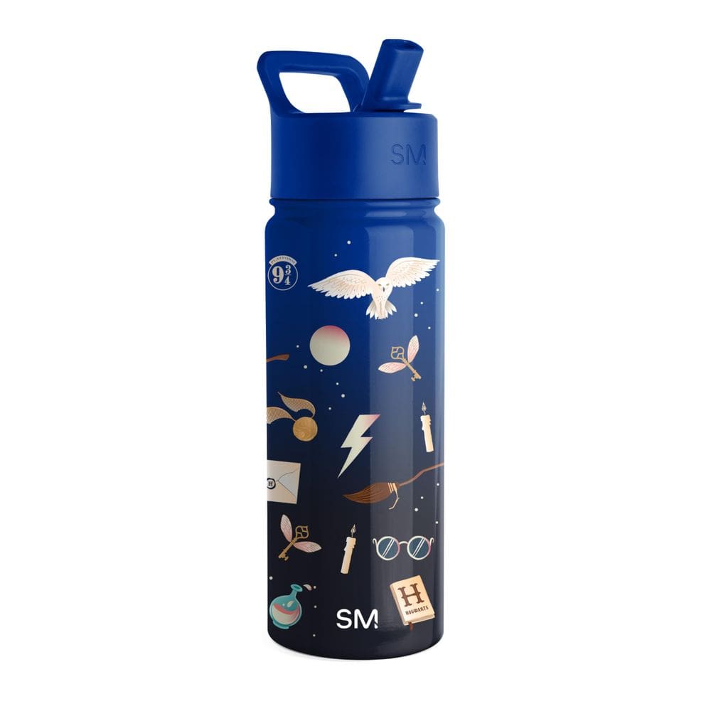 Garrafa de água Simple Modern Harry Potter Kids 530 ml com canudo