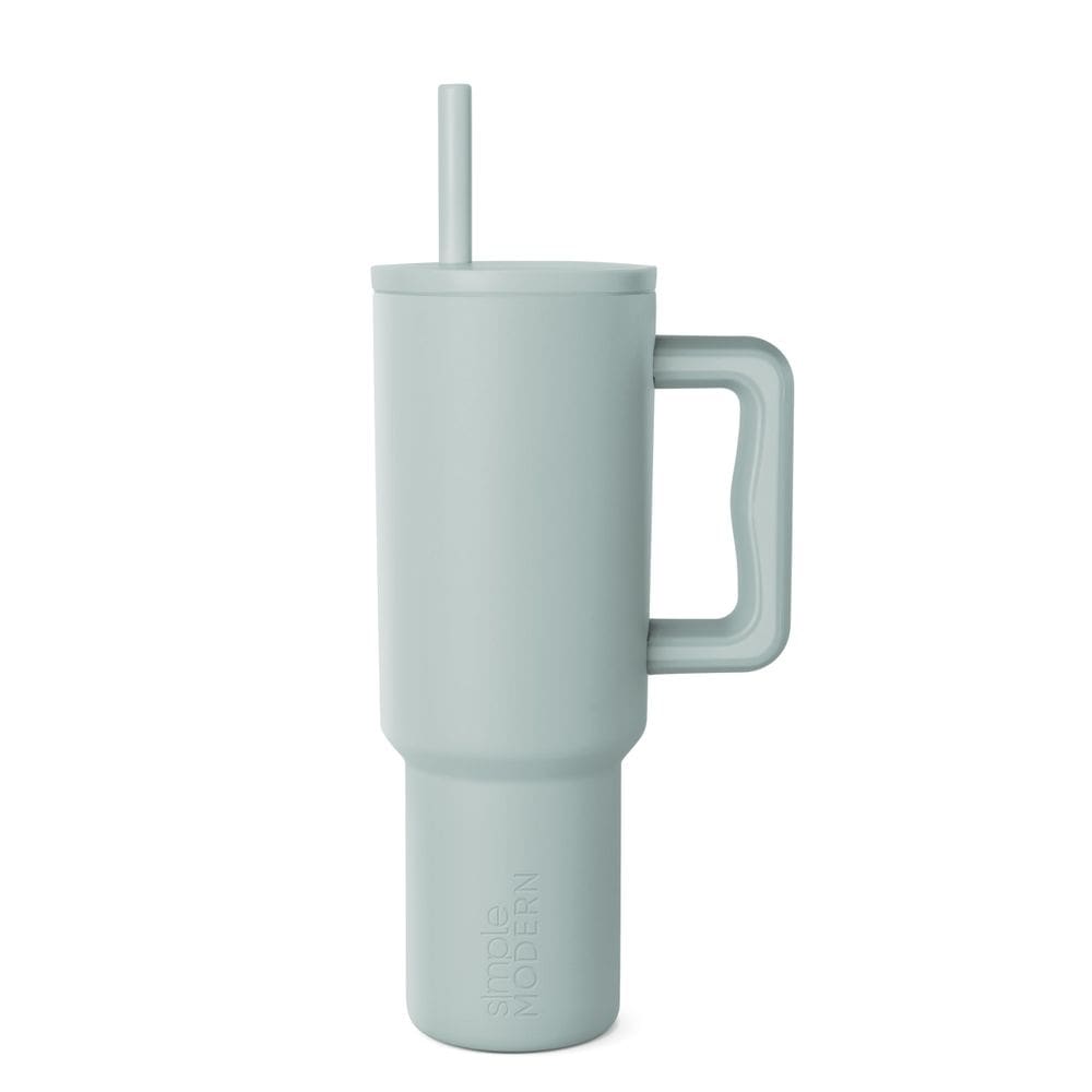 Copo Simple Modern Trek Signature de 1,2 L com alça de vidro marinho