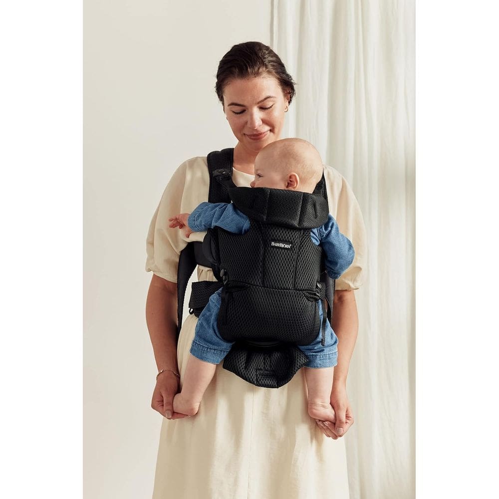 Portador de bebê BabyBjörn Free 3D Mesh Black