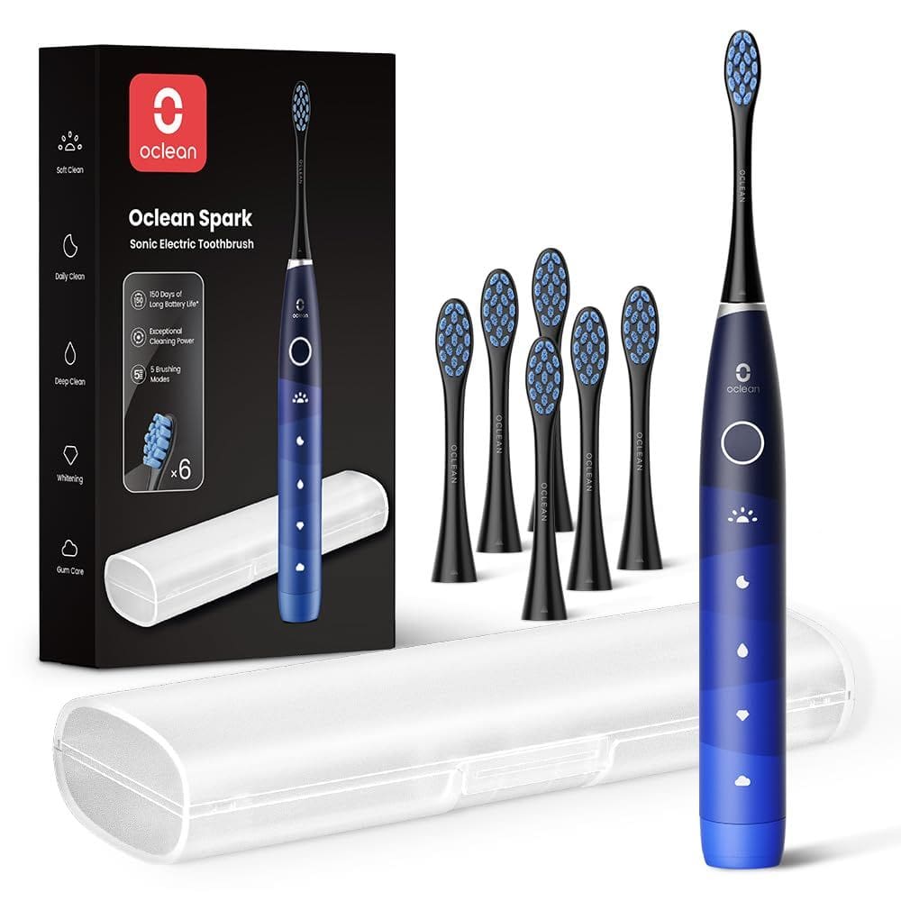 Escova de dentes elétrica Oclean 150 dias de duração da bateria com 6 cabeças