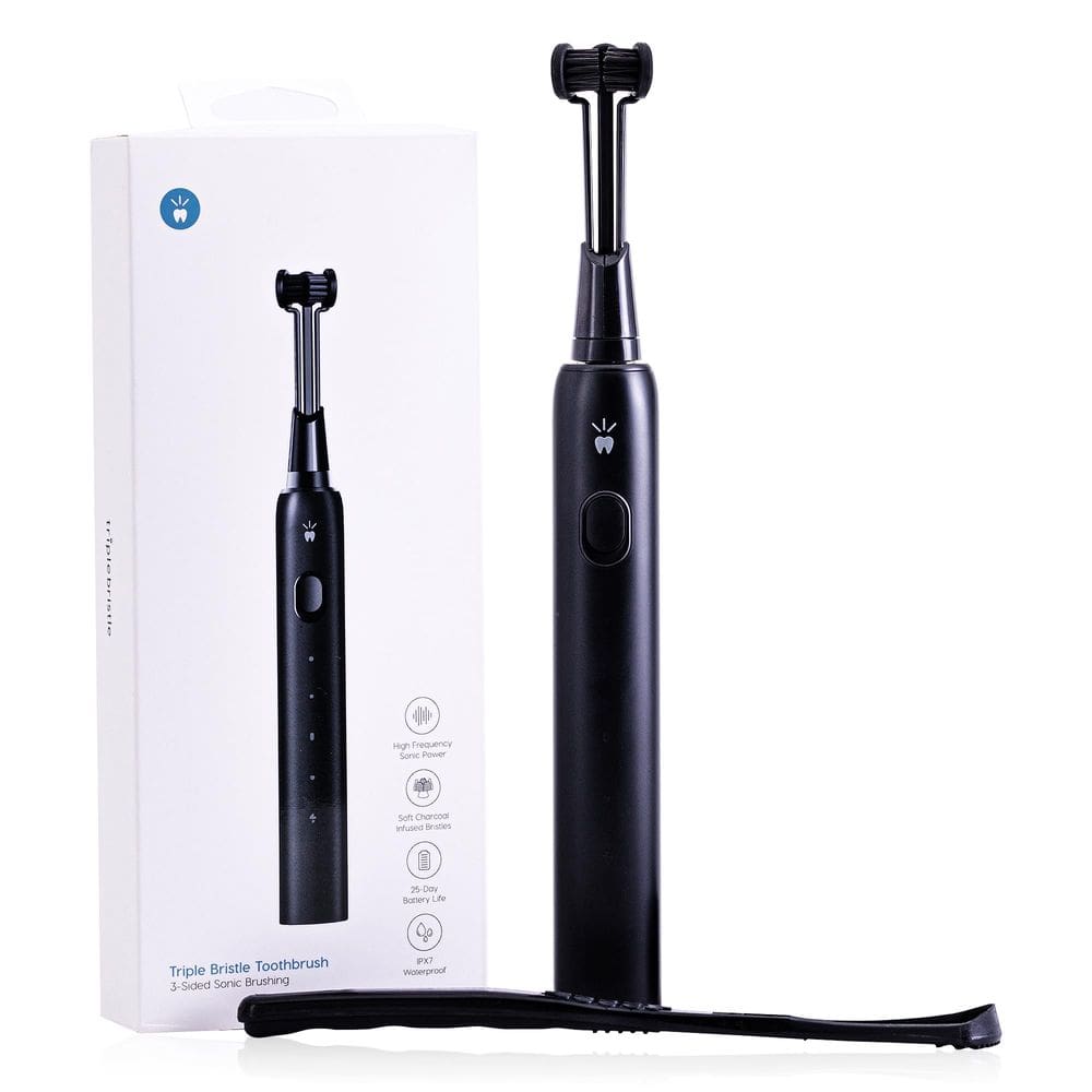 Escova de dentes Sonic Triple Bristle Max com cabeça de escova de 3 lados