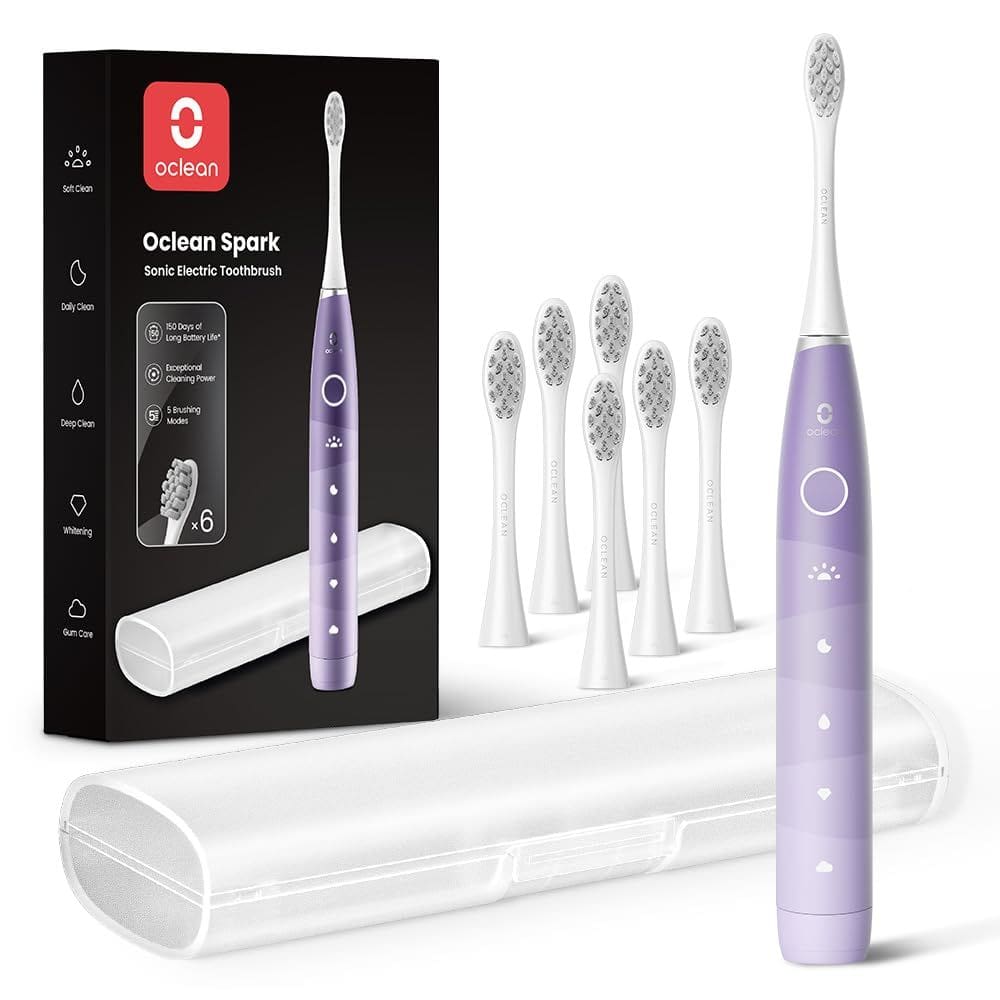 Escova de dentes elétrica Oclean 150 dias de duração da bateria com 6 cabeças