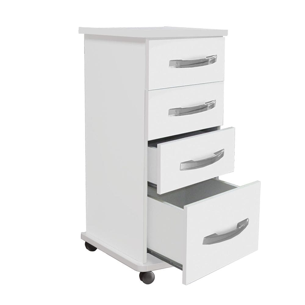 Gaveteiro Com 4 Gavetas - Alta Qualidade  Branco