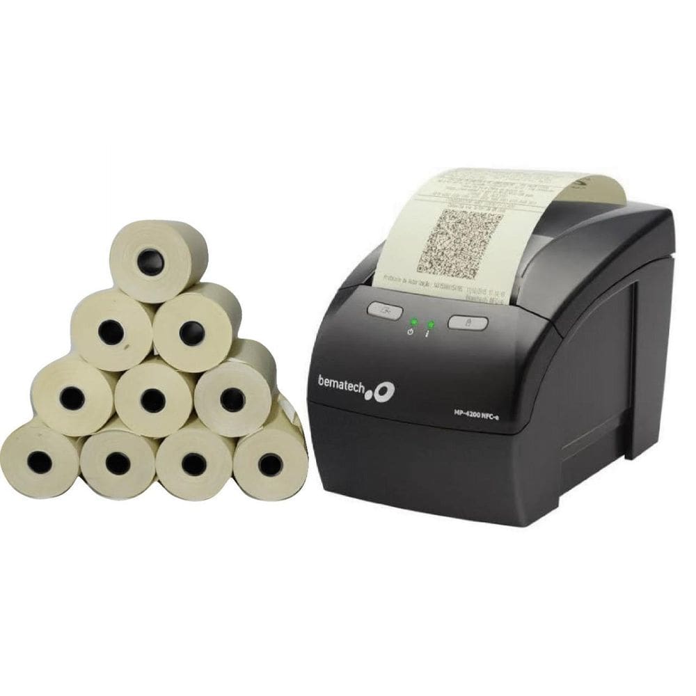 Kit 30 Bobinas Térmicas Pdv 80X30 Amarelas Impressora
