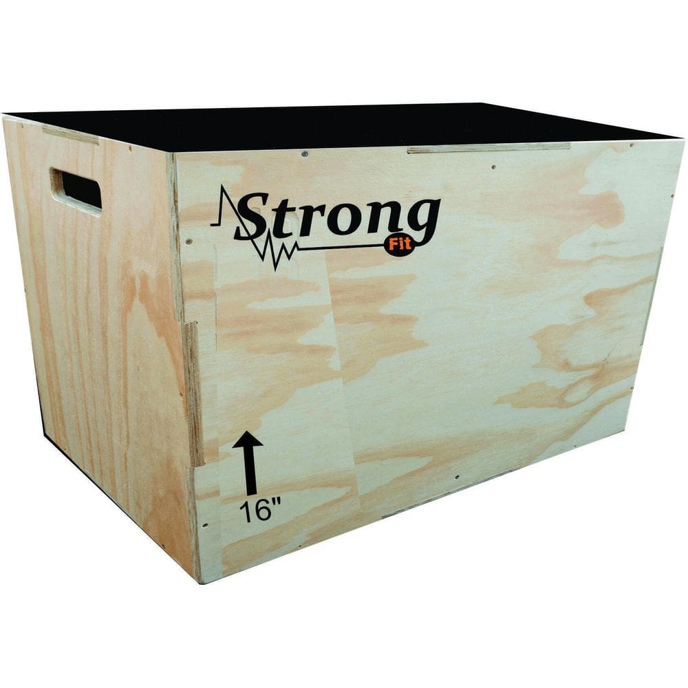 Caixa Crossfit Plyobox Strongfit 16 Madeira Naval 15mm