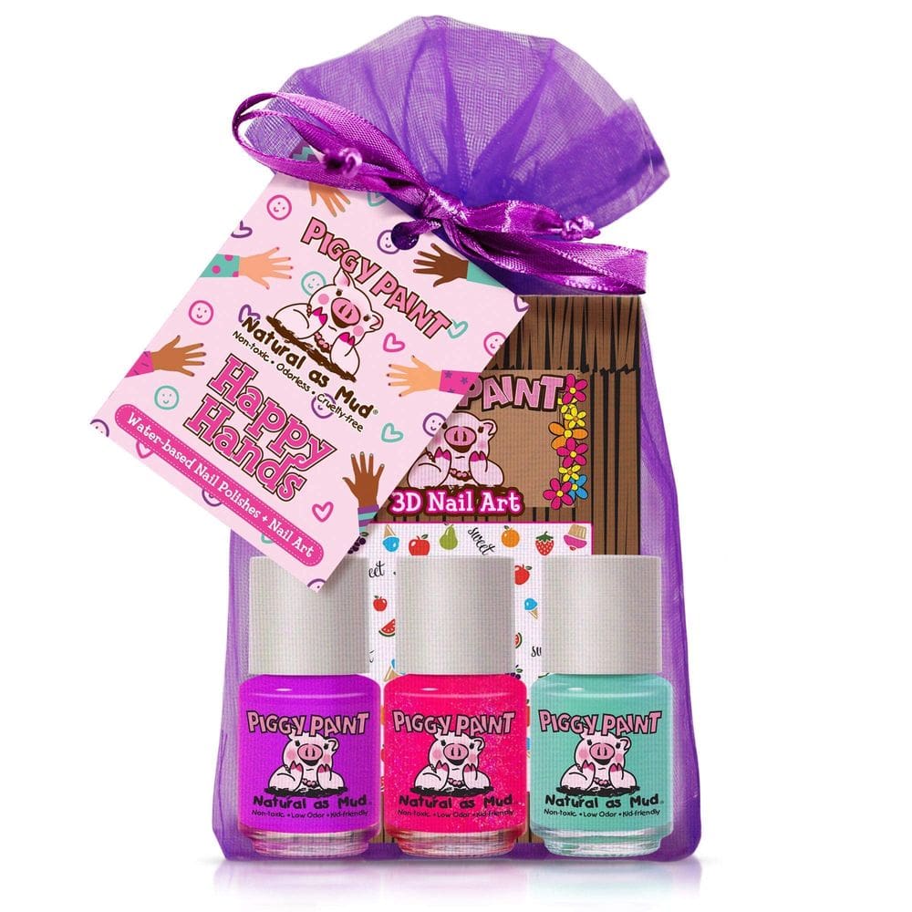 Conjunto de esmaltes Piggy Paint Happy Hands 3 x 7mL