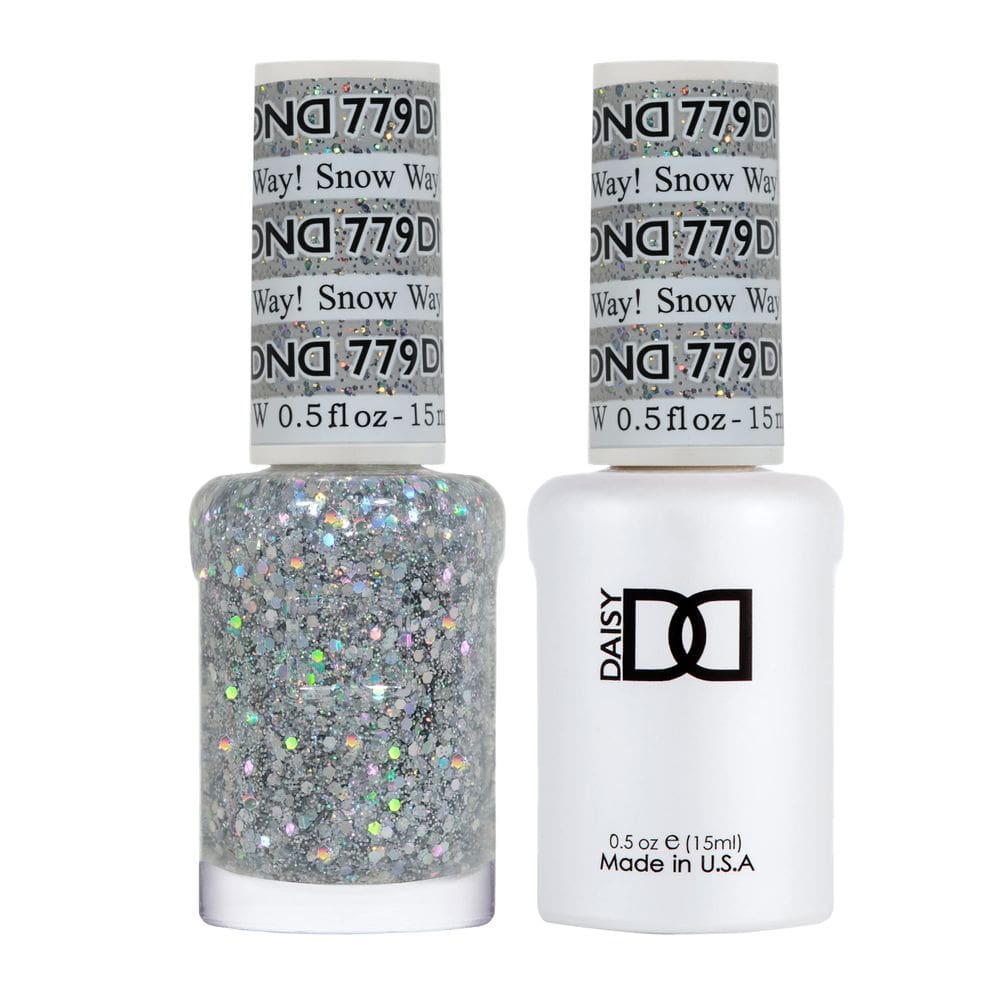 Conjunto de esmaltes em gel Daisy DND Multi Glitter 15 ml Snow Way! 779