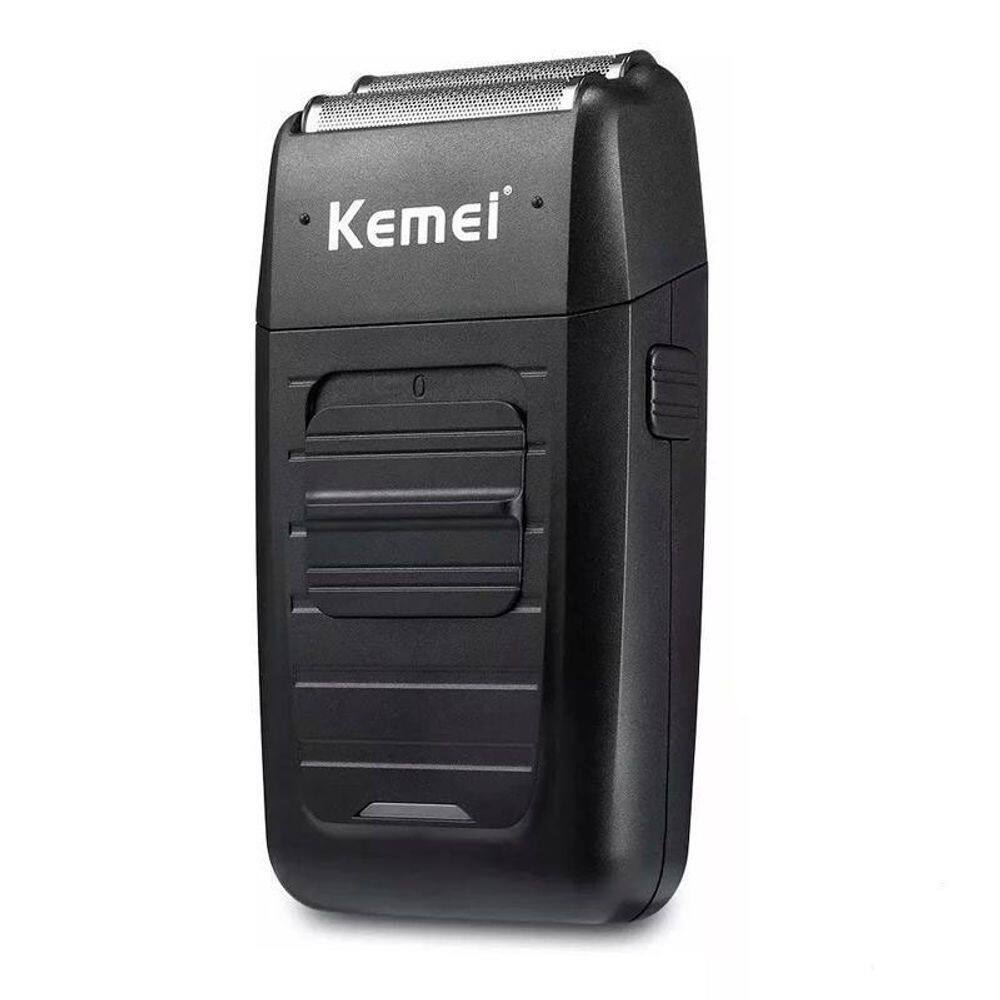 Máquina Cortador e Aparador de Cabelo Barba e Pelos Profissional Sem Fio - Kemei Km-1102