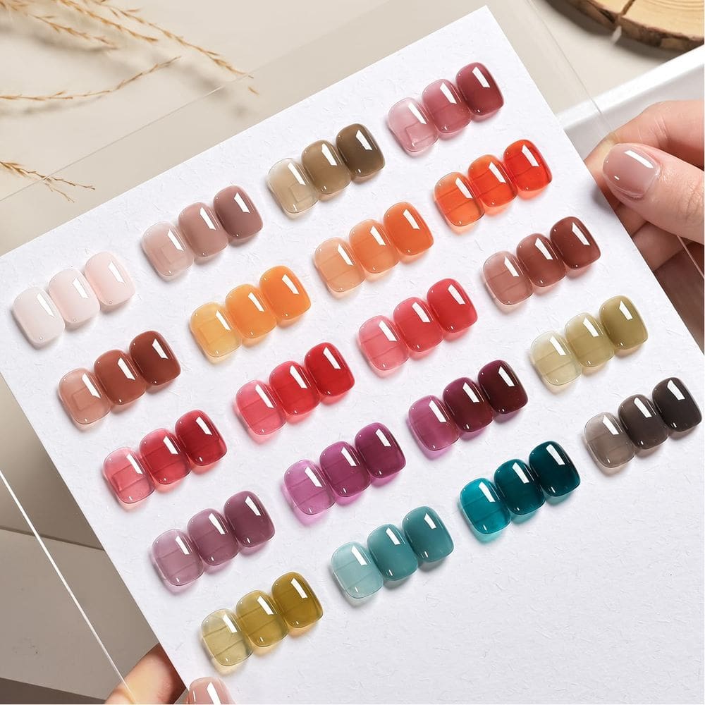 Kit de esmalte de gel GAOY, 23 unidades com acabamento brilhante e fosco
