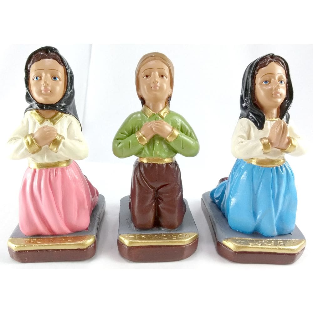 Imagem 3 Pastorzinhos De Fátima Gesso 15 Cm