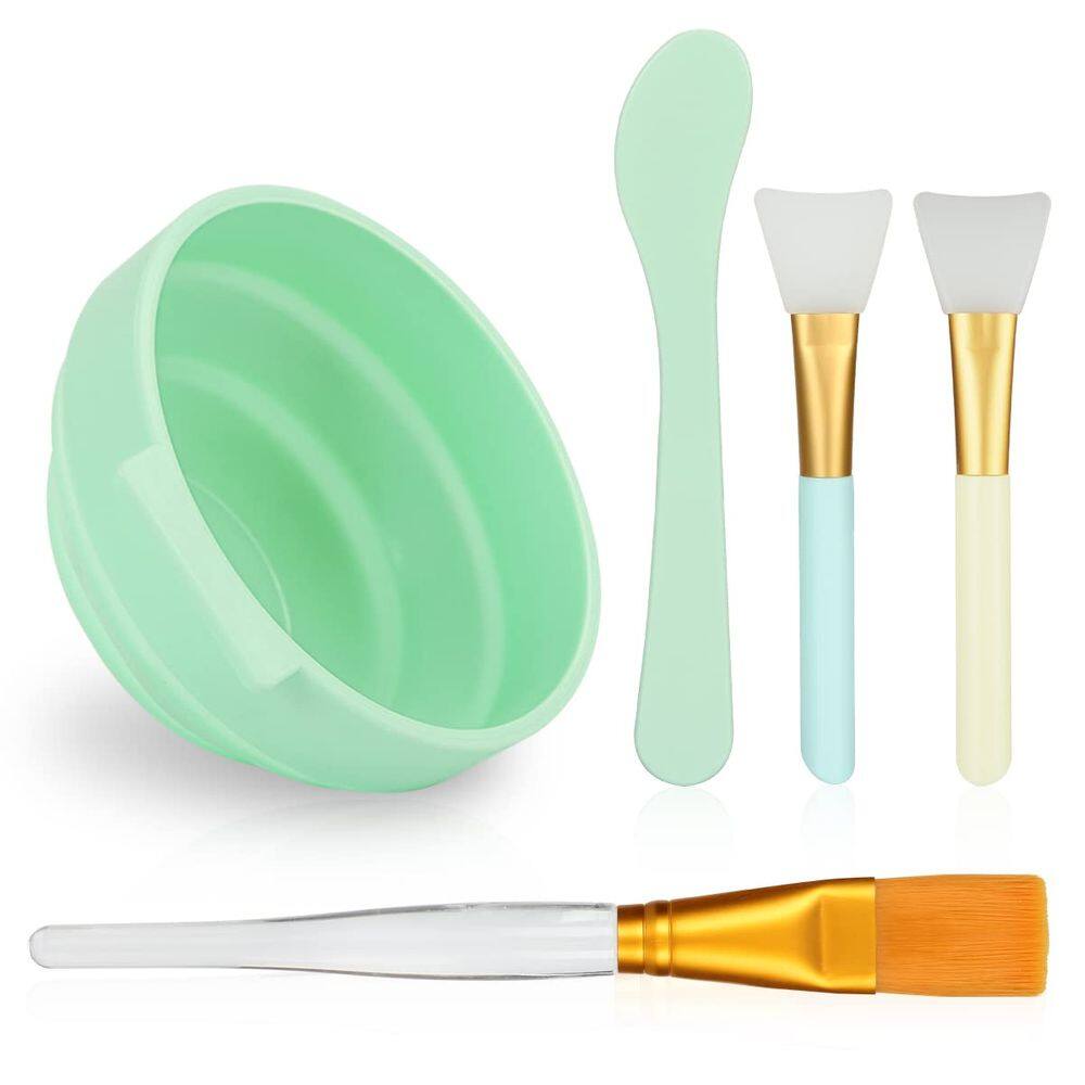 Conjunto de taças de mistura de máscara facial Plazuria 5 em 1, kit de máscara facial DIY