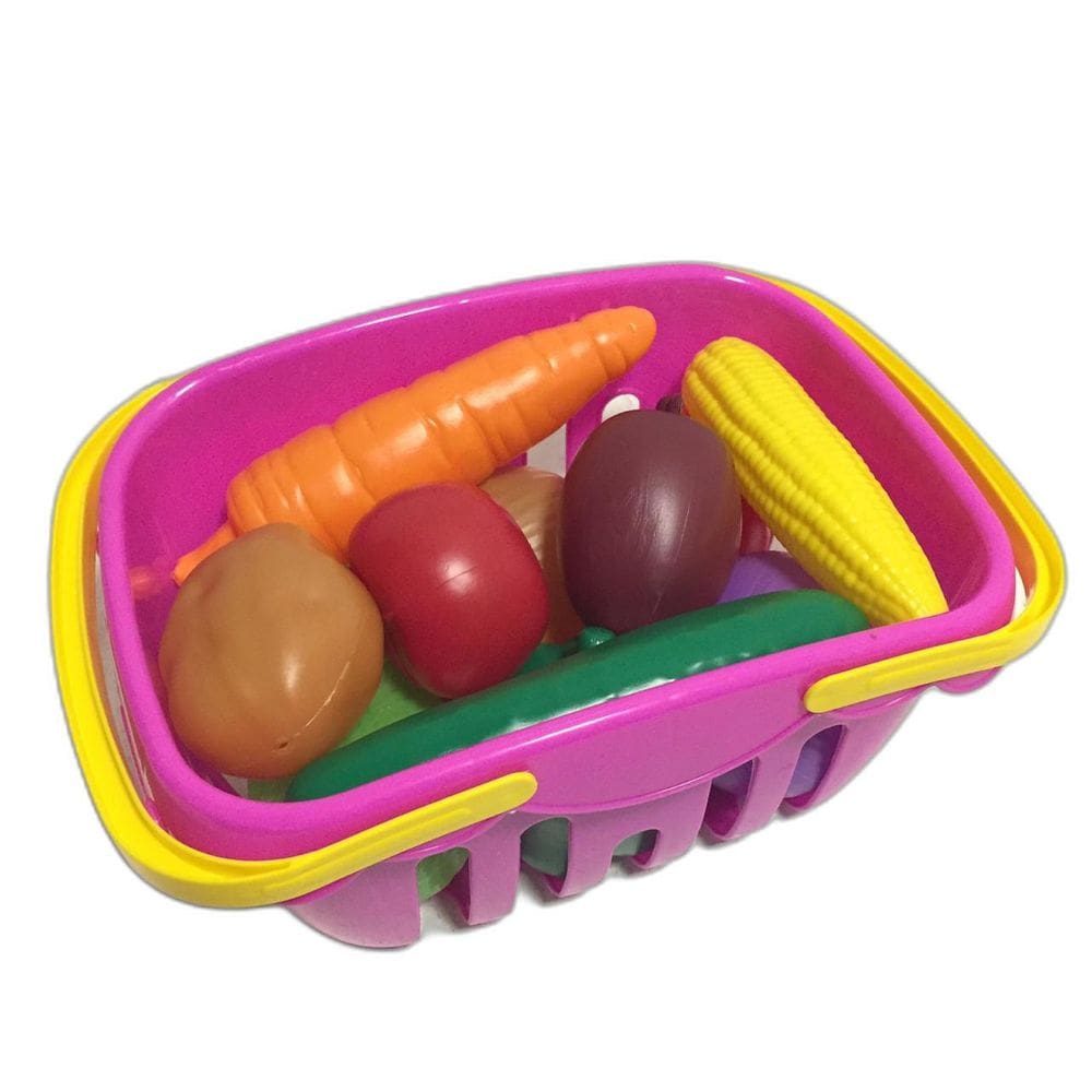 Cestinha Cesta De Legumes Com 10 Vegetais Para Brincar