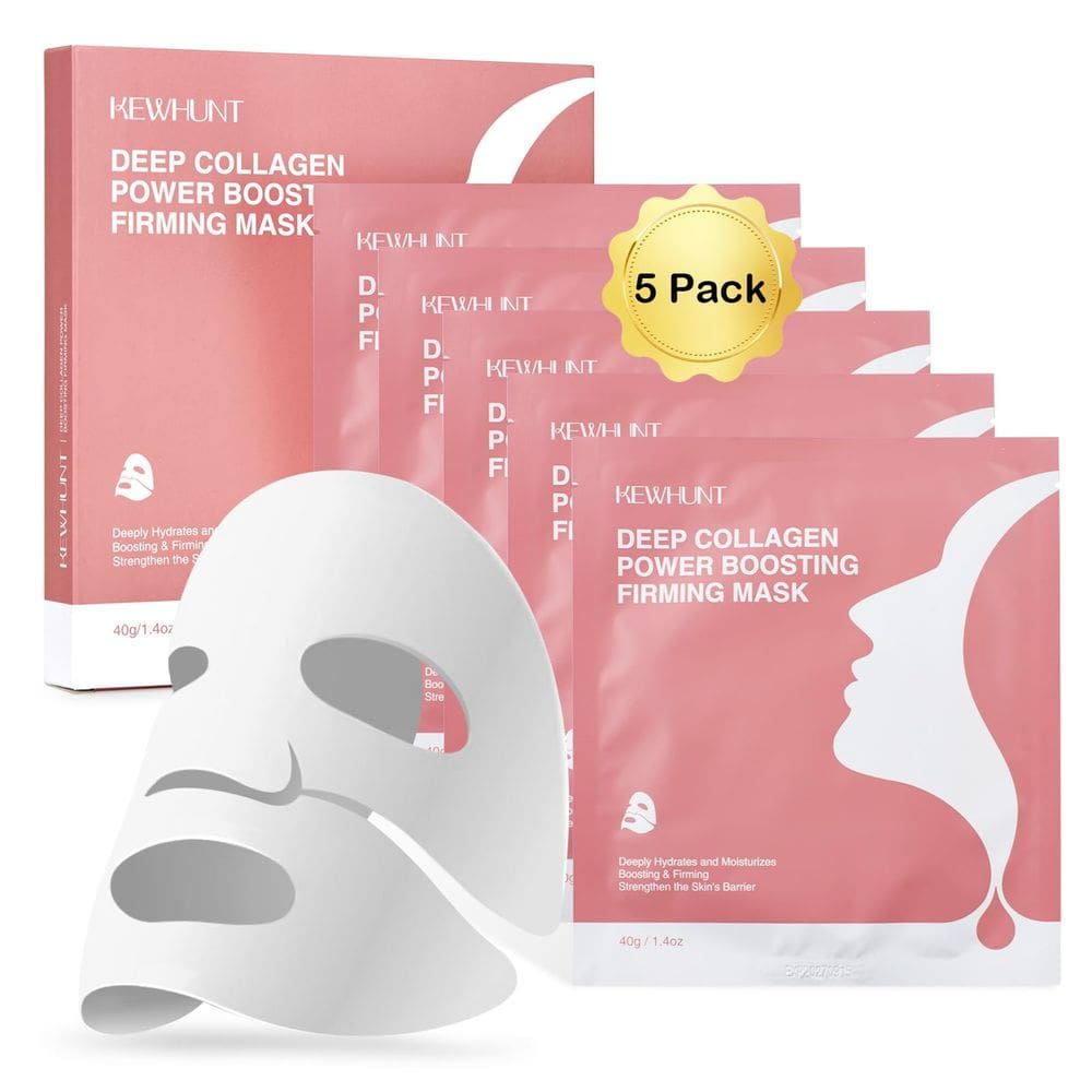 Máscara facial de colágeno Kewhunt Deep Overnight Hydrogel 40mL x 5