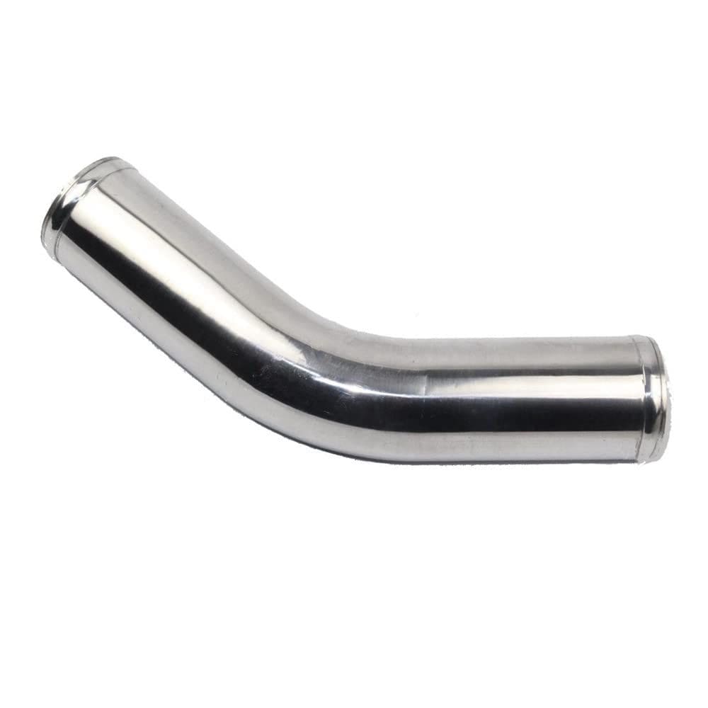 Tubo de entrada AoToKoop OD 3 (76mm) Cotovelo de alumínio de 45 graus