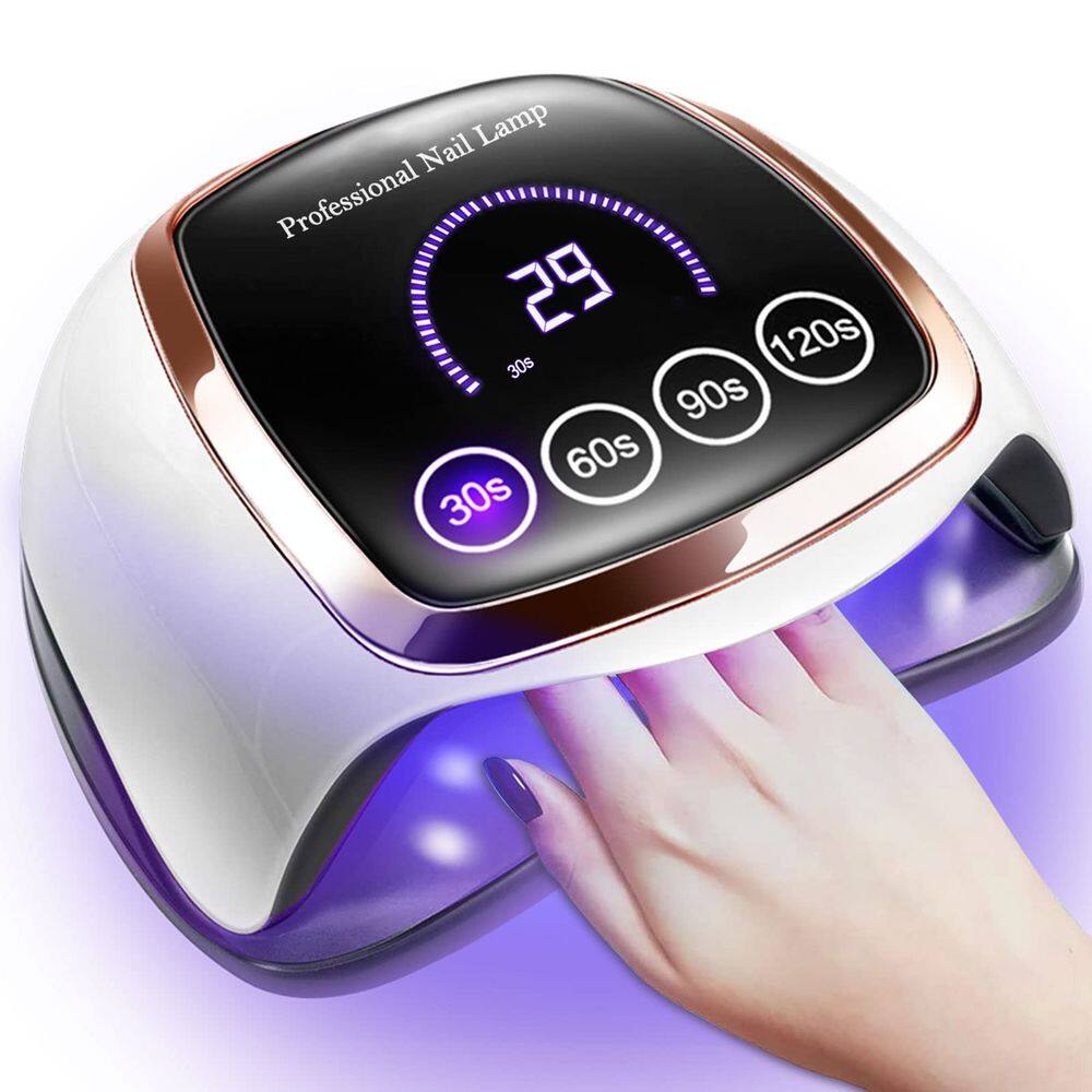Lâmpada de unhas LED UV Lâmpada de cura de unhas Gugusure 168W com sensor