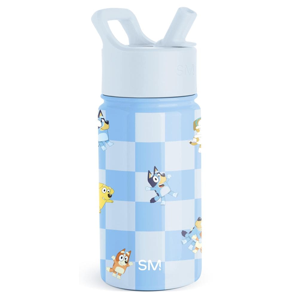 Garrafa de água Simple Modern Bluey Kids Straw 414ml isolada
