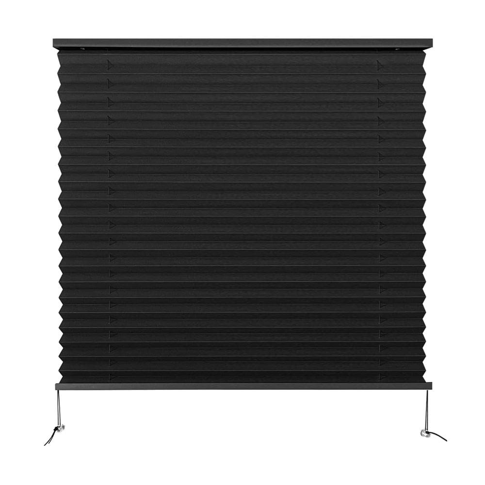 Persianas de RV Dulepax RV plissadas 26x24cm pretas para janela