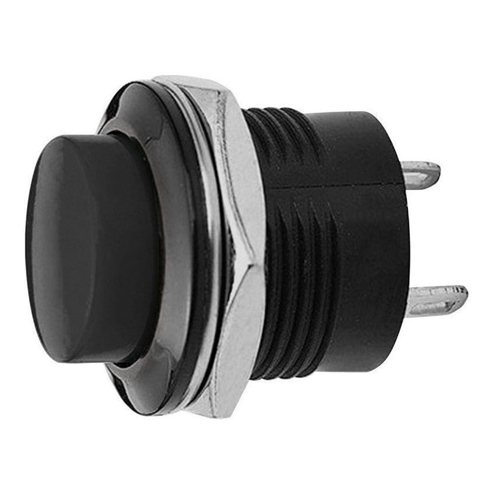 Chave Botão Push Aciona Button R13-507 Sem Trava 2 Terminais