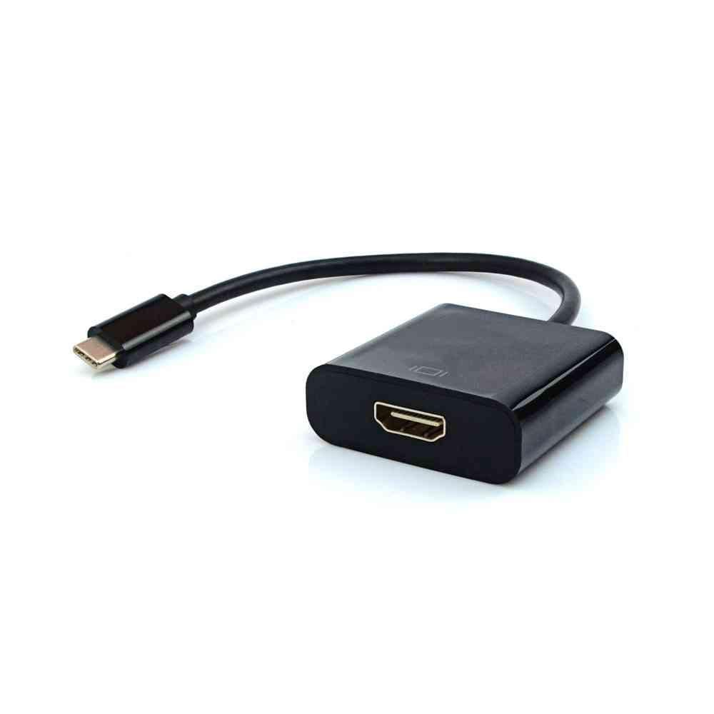 Cabo Adaptador Usb Tipo-C M X Hdmi F Adp-303Bk Plus Cable