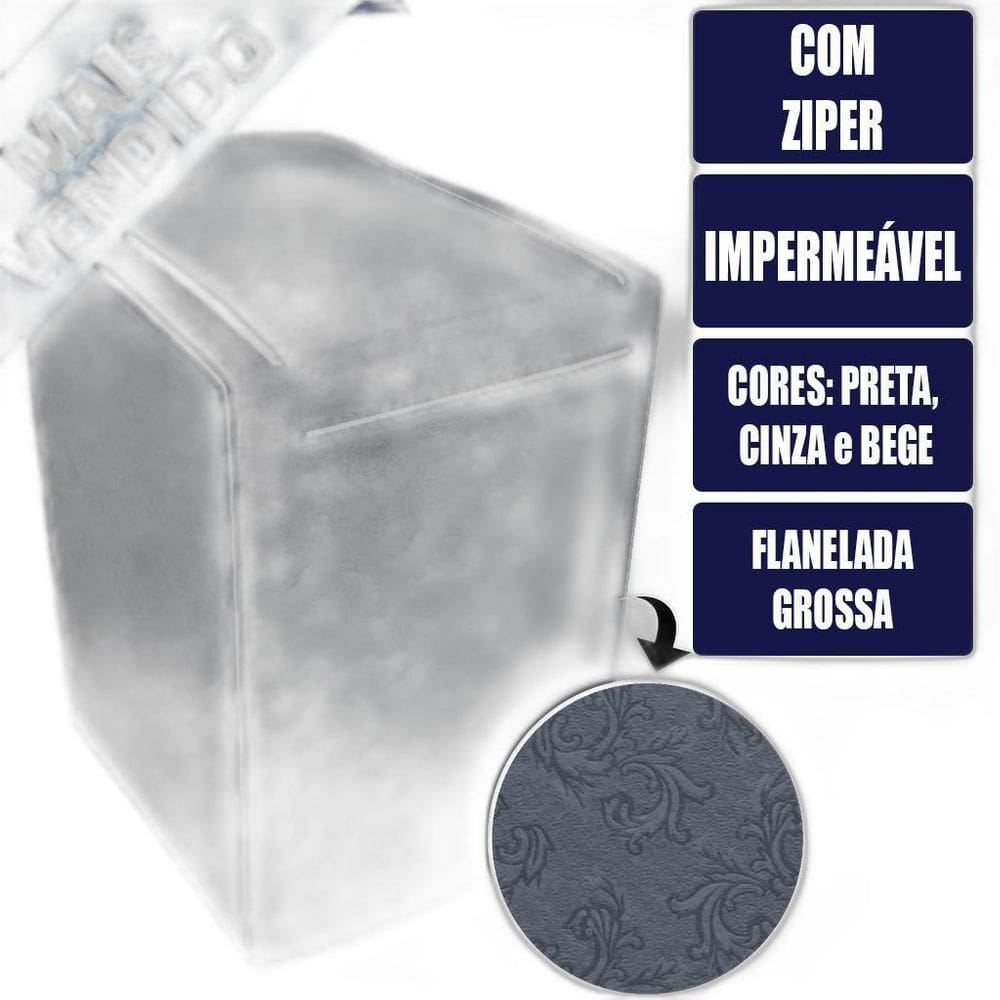 Capa Para Máquina De Lavar Electrolux Brastemp Consul Pequen