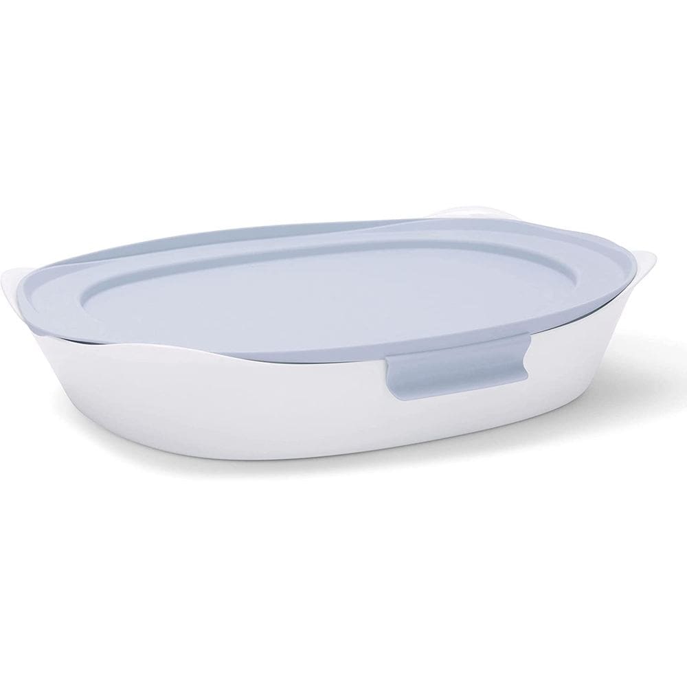 Bakeware Rubbermaid DuraLite Glass 2,5 L branco com tampa