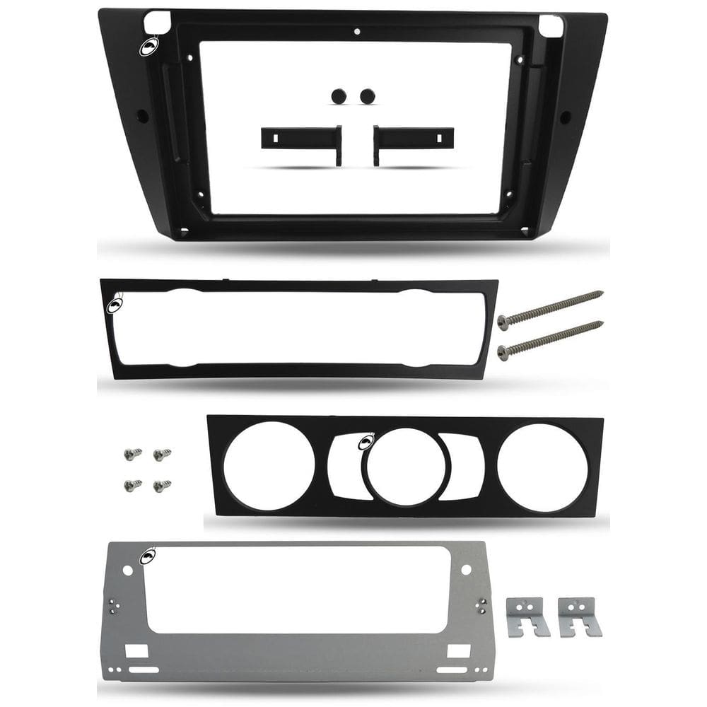 Moldura Painel 2 Din 9 Polegadas Bmw Serie 3 E90 E91 E92 E93