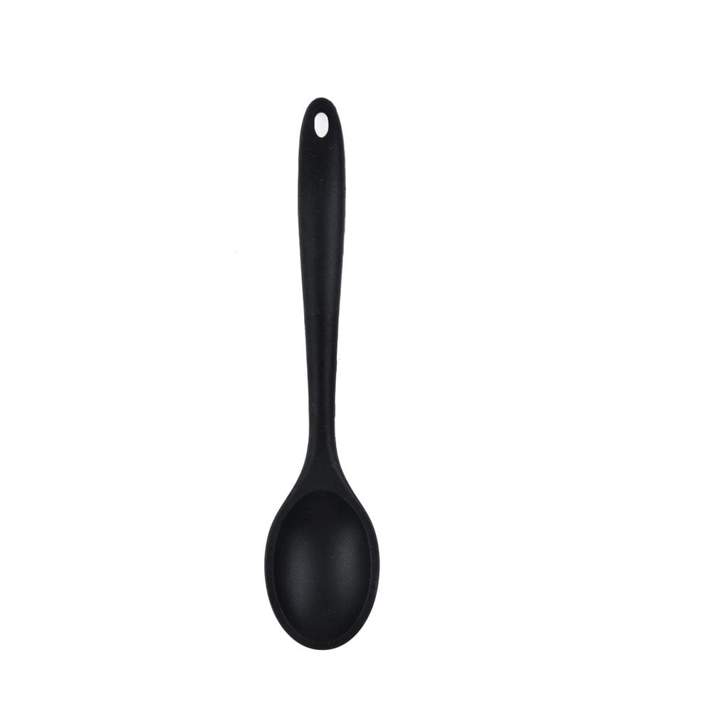 Colher Multiuso De Silicone Inteirico 28 Cm Preta