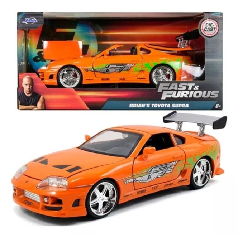 Velozes E Furiosos Toyota Supra Brian`s 1/24 Com Caixa – Jada toys