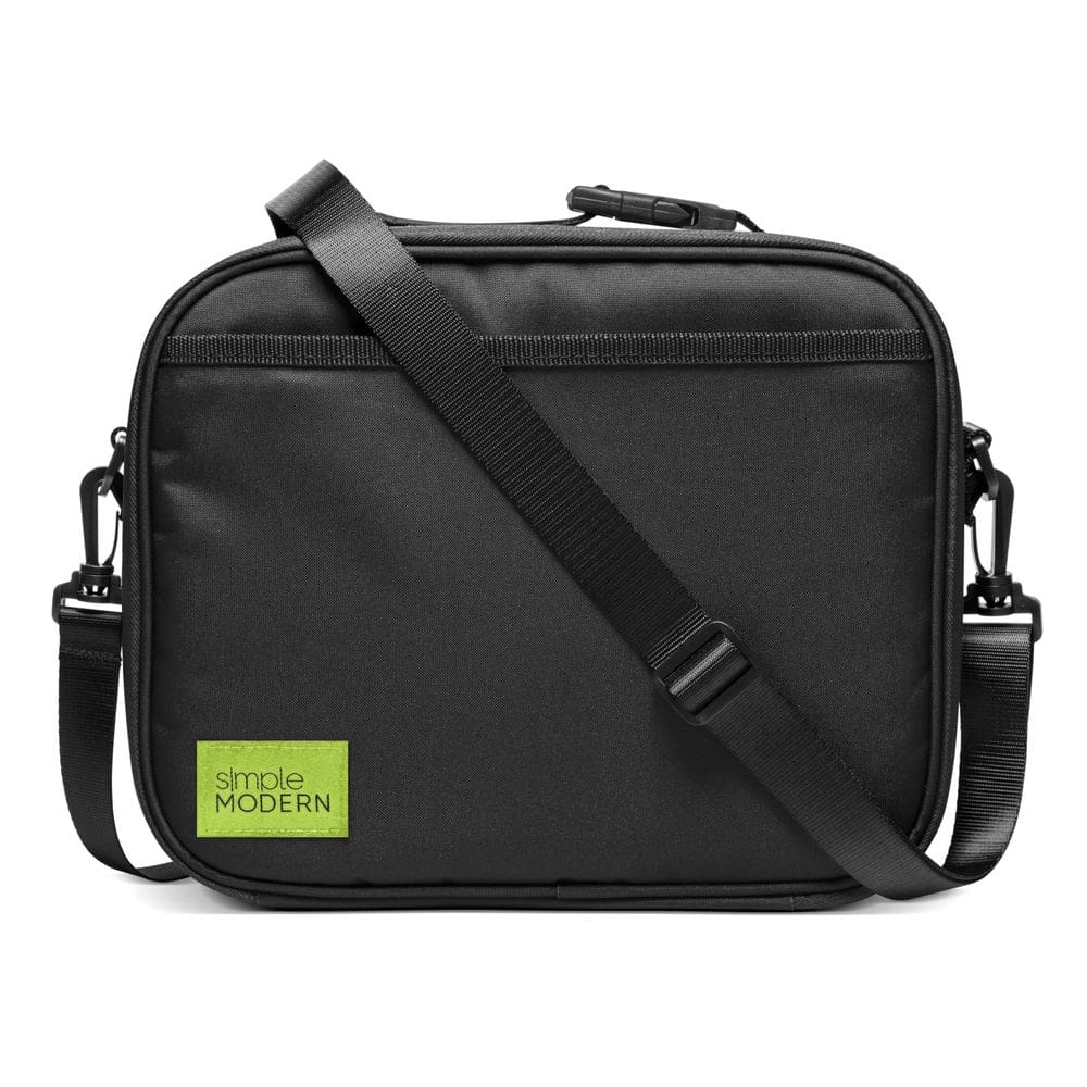 Lancheira simples, moderna, isolada Hadley, 4L, meia-noite, preta