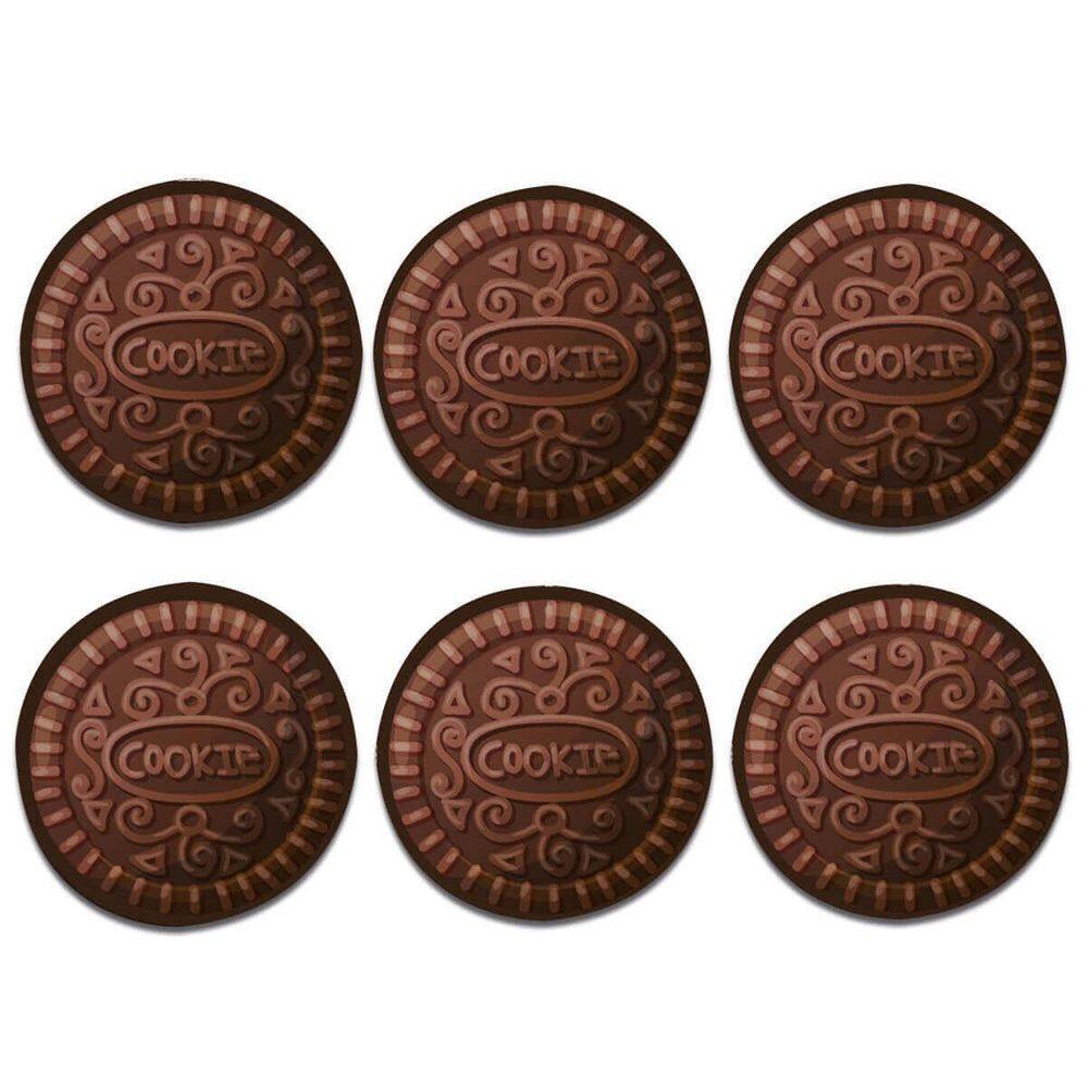 Kit 6 Porta Copos Biscoito De Chocolate Cozinha Divertida