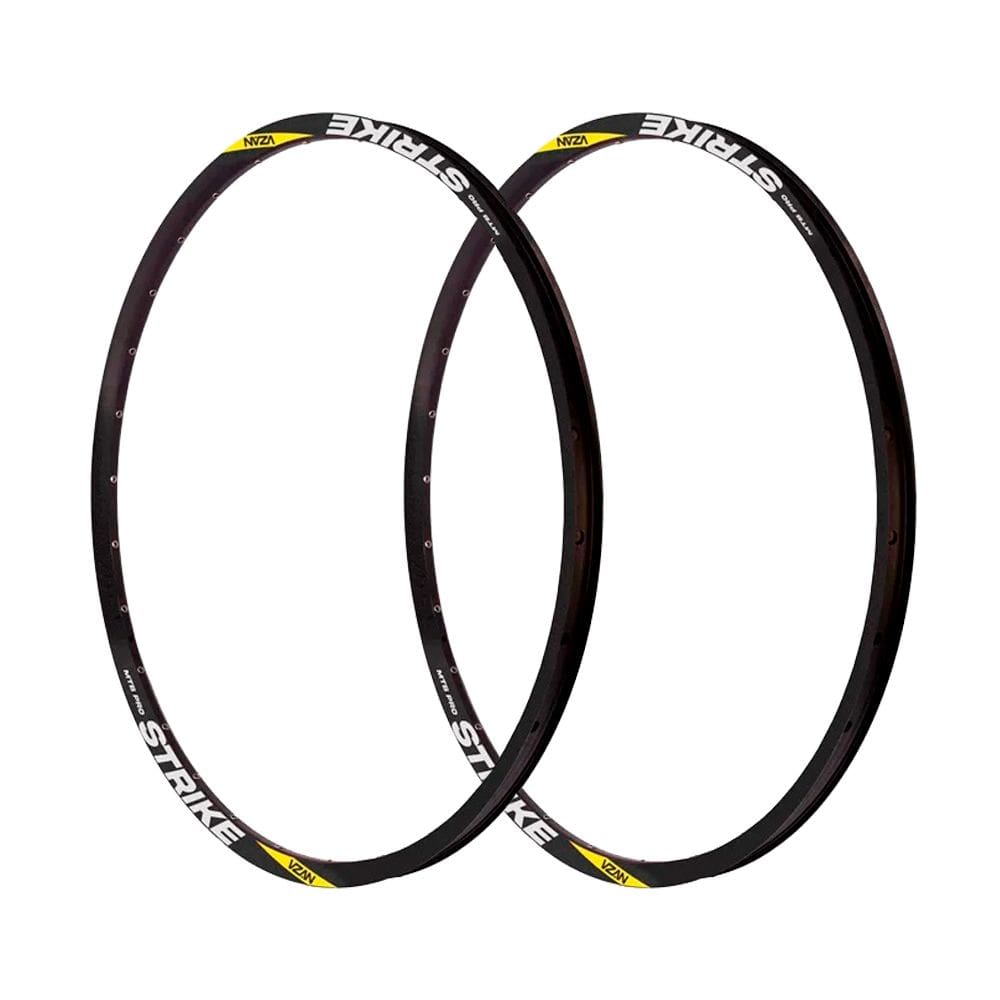 Kit 2 Rodas Aros Mtb 29/36 Furos Tubeless Ready Cross-country Válvula Presta Strike Pro Vzan