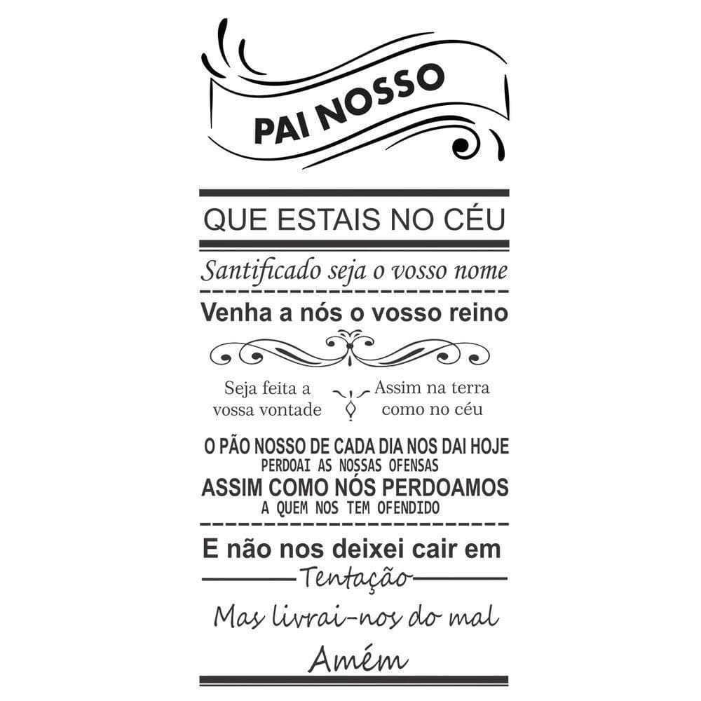 Adesivo Decorativo De Parede Quarto Sala Oração Pai Nosso