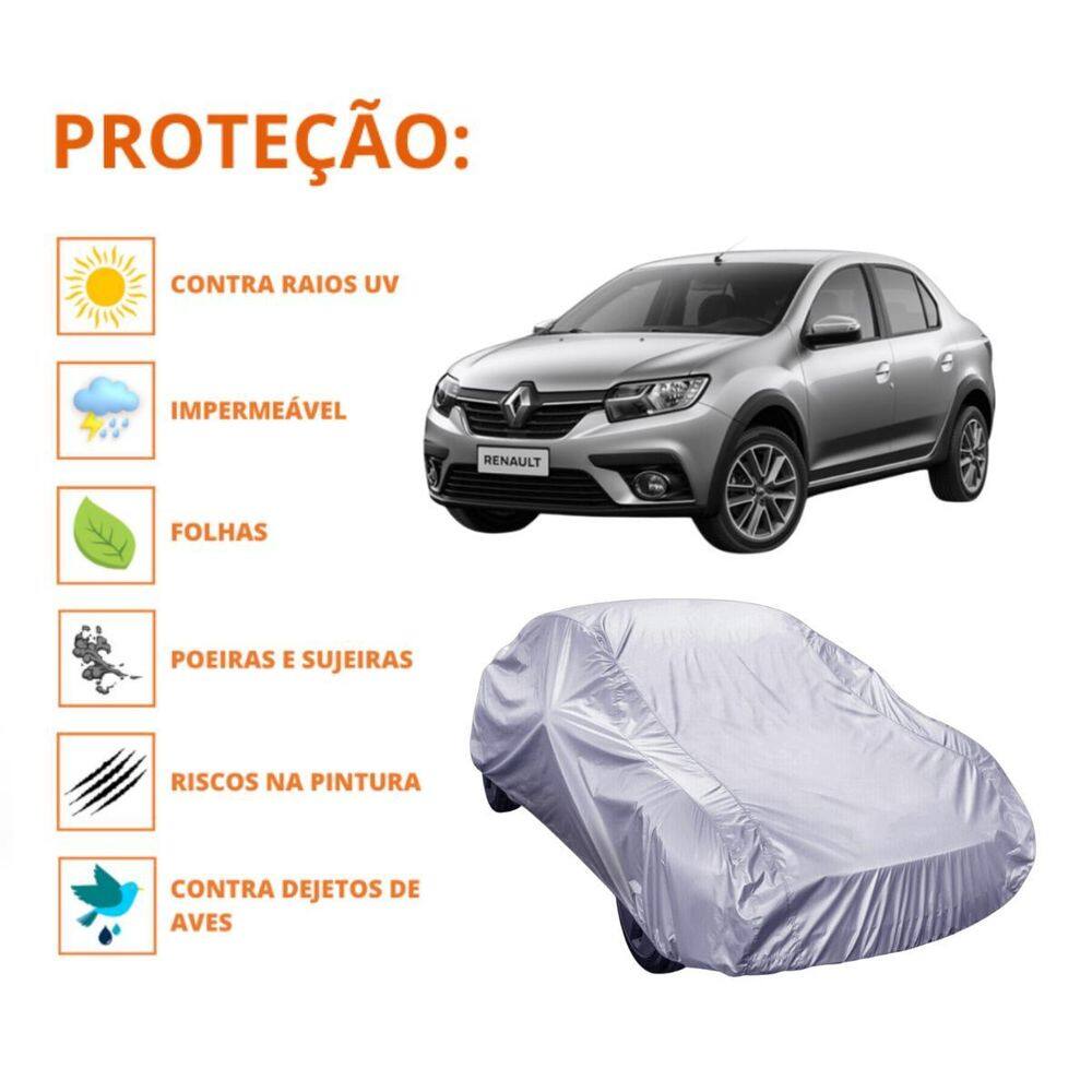 Capa Cobrir Carro Renault Logan Com Proteção Impermeável