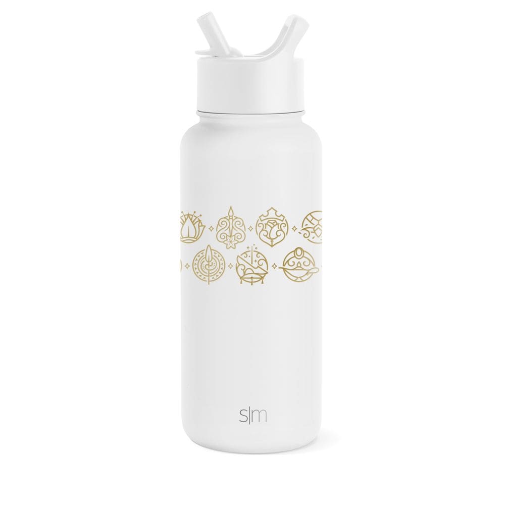 Garrafa de água Simple Modern Disney Princess 950ml em aço inoxidável