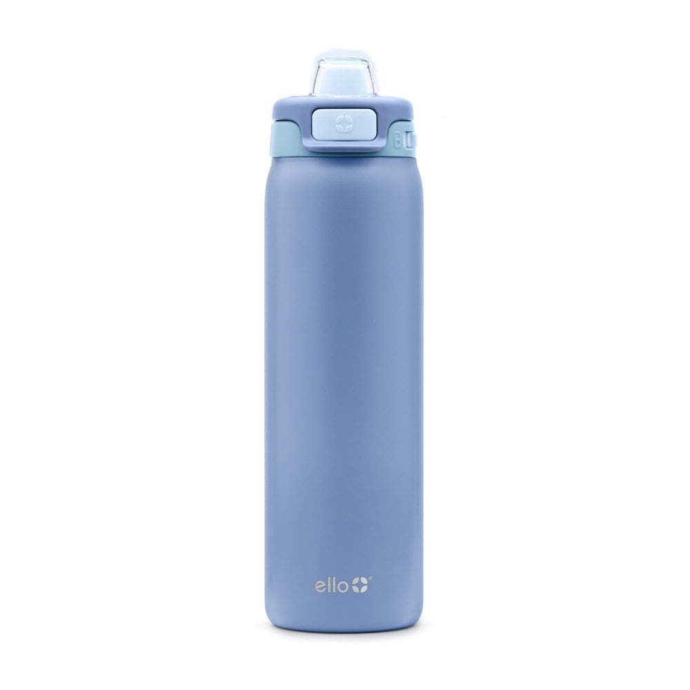 Garrafa de água Ello Pop & Fill 650 ml em aço inoxidável Raincloud