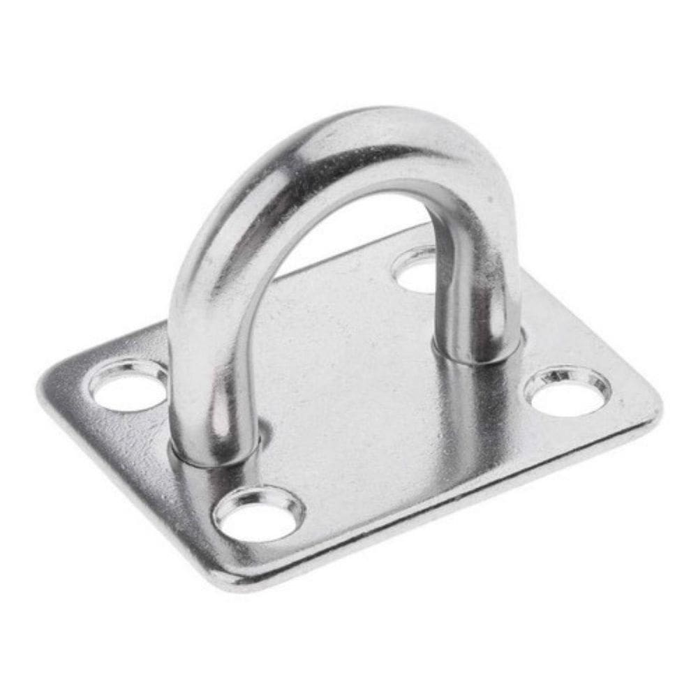 Alça Com Base Quadrada Em Aço Inox 4F 10Mm 60X50Mm