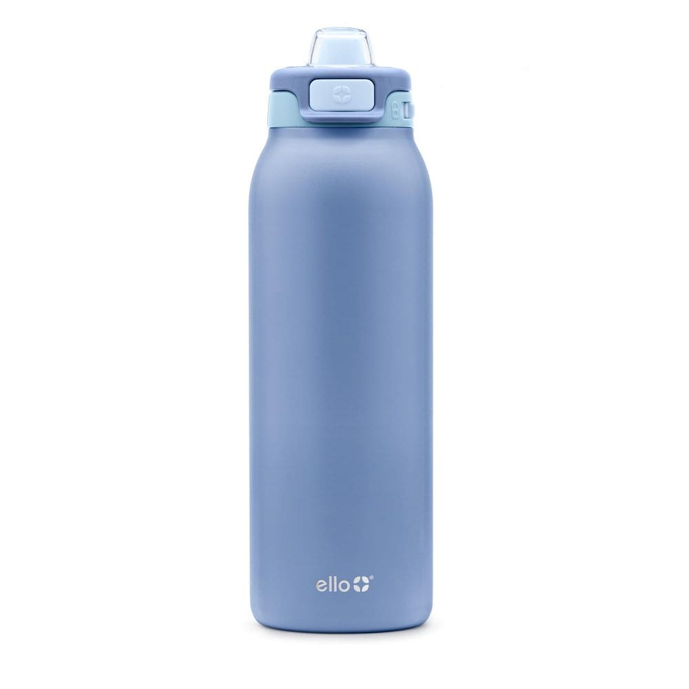 Garrafa de água Ello Pop & Fill 946ml em aço inoxidável Raincloud